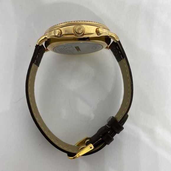 Fossil FTW1208 Women's Brown Leather White Analog Dial Hybrid Smartwatch XX765 - Picture 11 of 12